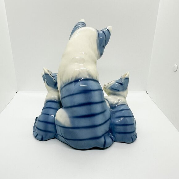 HTF Vtg Harvey Knox Mom Kittens Cat Figurine Tiger Tabby Family Royal Orleans - Picture 4 of 6